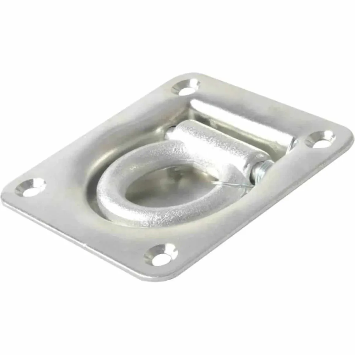 Zurrmulde mit Ring und Feder klappbar
